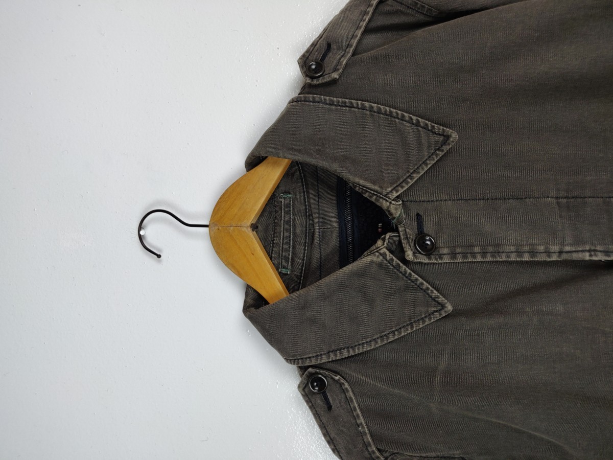Heavy Coat Denim Style Parka Outerwear Jacket Tops - 2