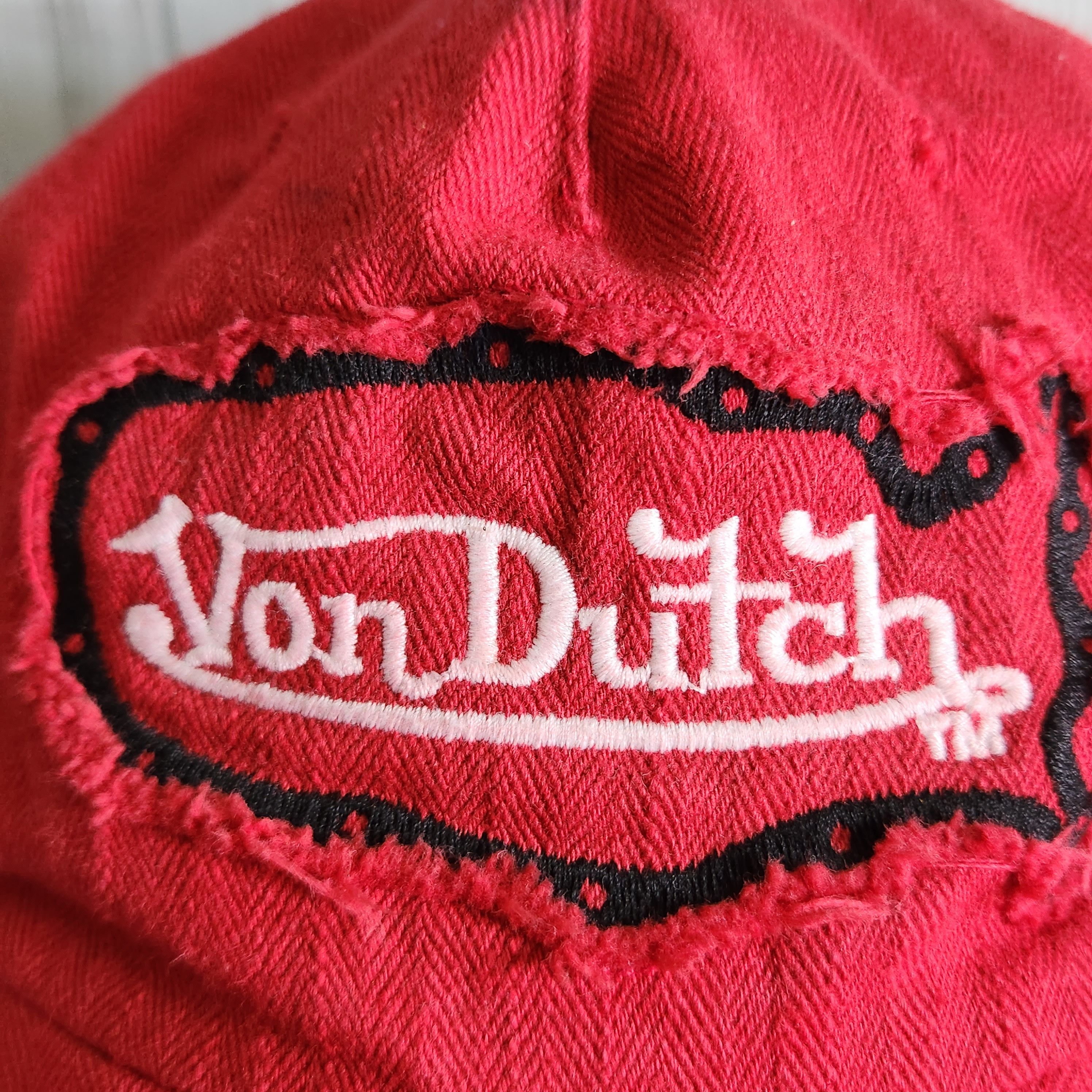 Vintage Von Dutch Kustommade Originals Cap Red In Color - 7