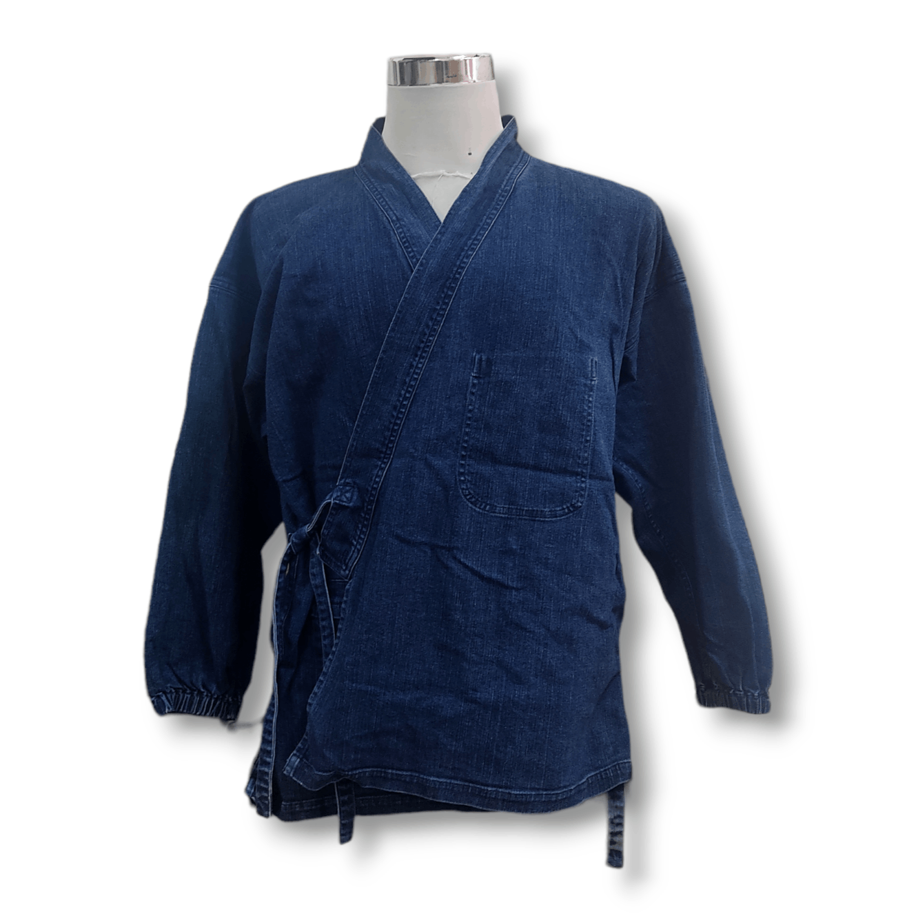 KAIHARA DENIM Kamakura Denim Samue Kimono Jacket - 2