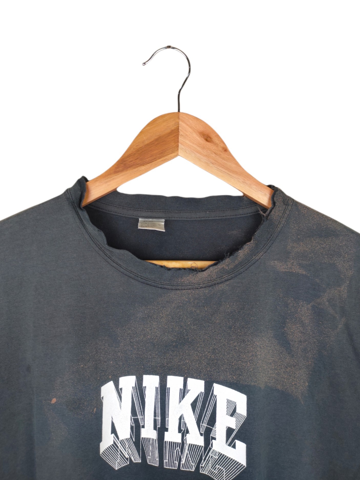 Vintage - Vintage Nike Spellout Distressed Shirt - 2