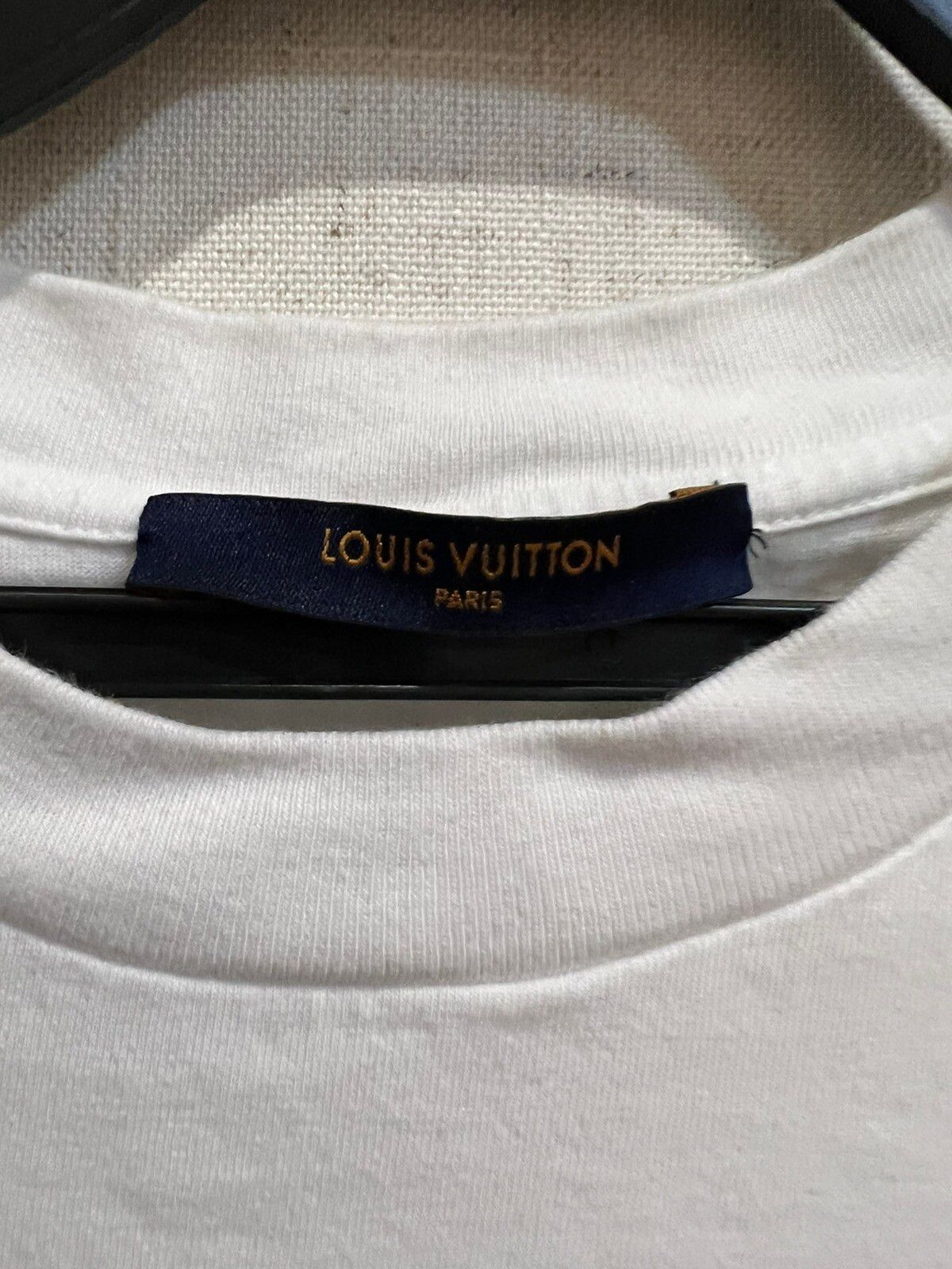 Louis Vuitton White Kansas Winds Printed Cotton T-Shirt L Louis Vuitton