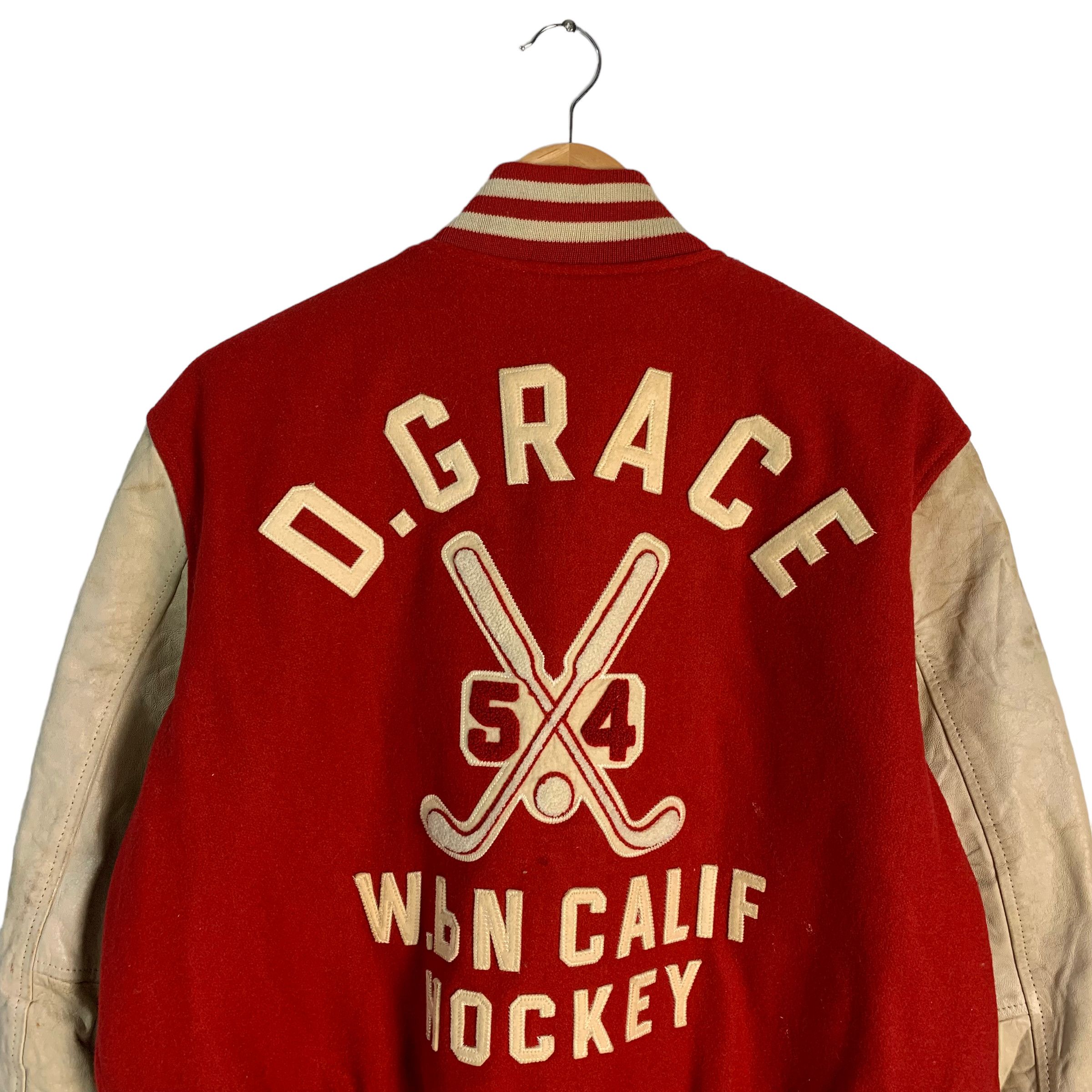 Japanese Brand - D. Grace Calif Hockey Varsity Jacket - 3