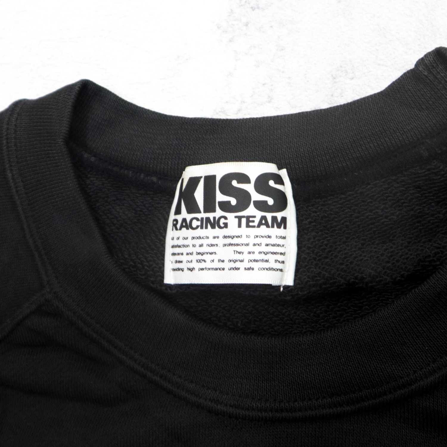 Vintage 90s KISS RACING Big Logo Spellout Sweater Sweatshirt Pullover Jumper - 3