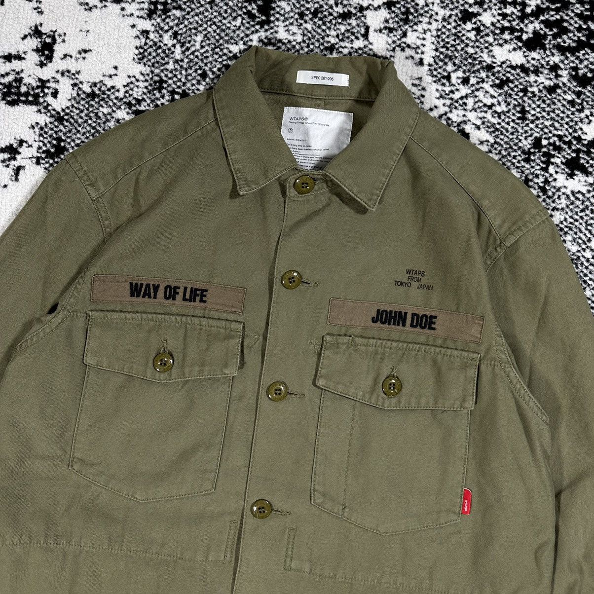 WTAPS RARE WTAPS BUDS LS SHIRTS COTTON SATIN WAY OF LIFE 11AW |  prgoodzstock | REVERSIBLE