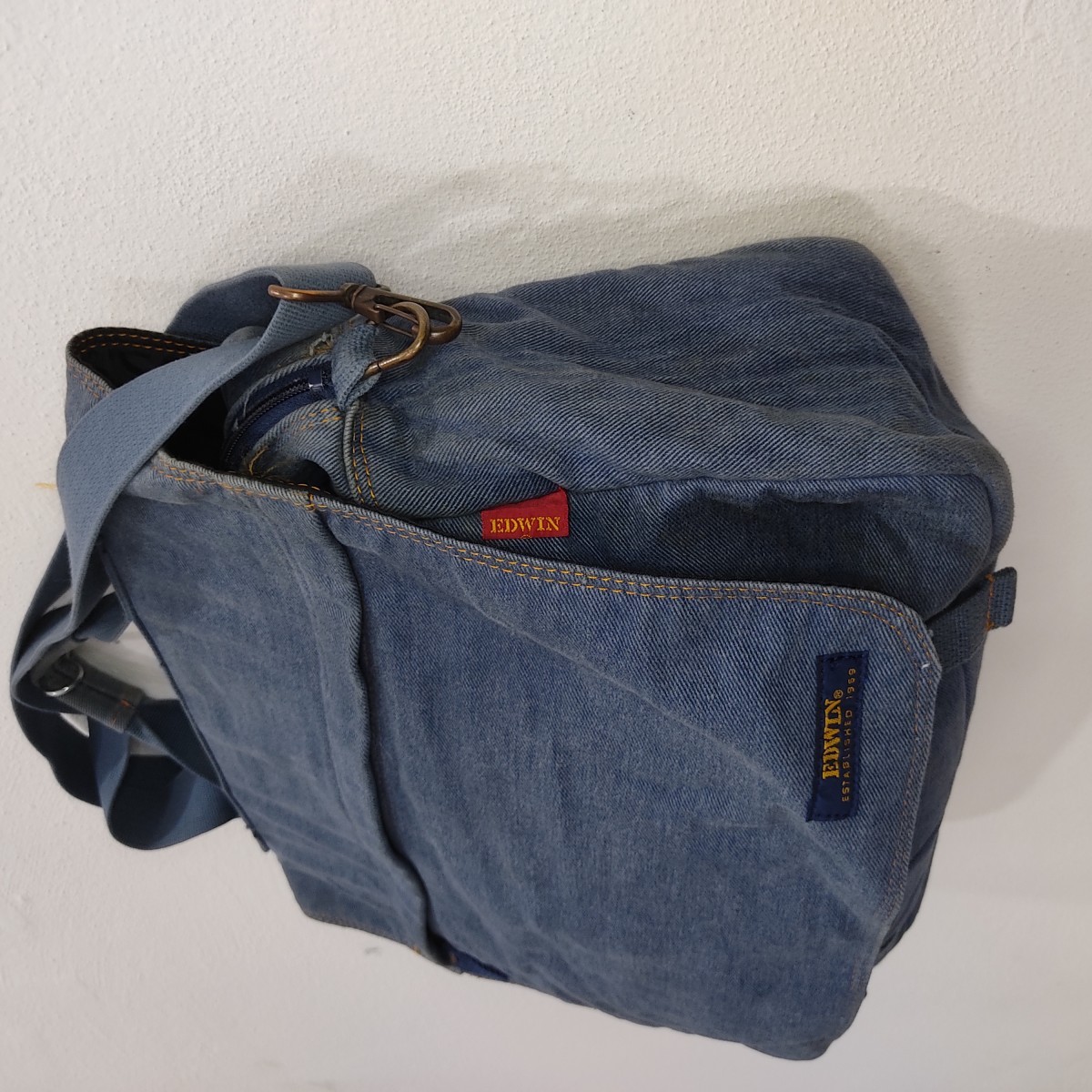American Vintage - Vintage Denim Jeans Shoulder Luggage Bags - 4