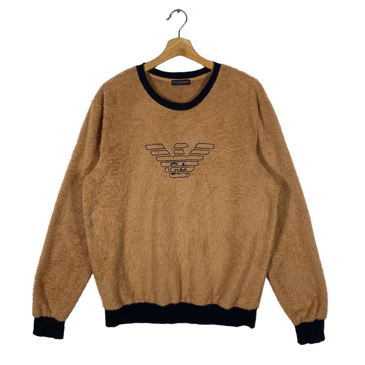 Emporio Armani Fleece Sweatshirt M Size Brown Colour - 1