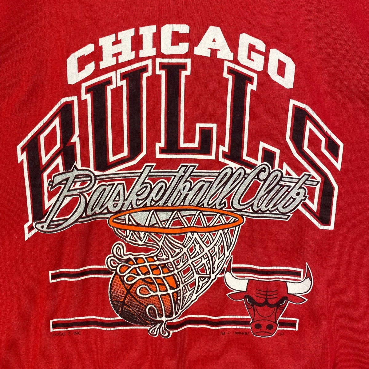 Vintage 1990 Chicago Bulls Basketball Club Sweatshirt - 8