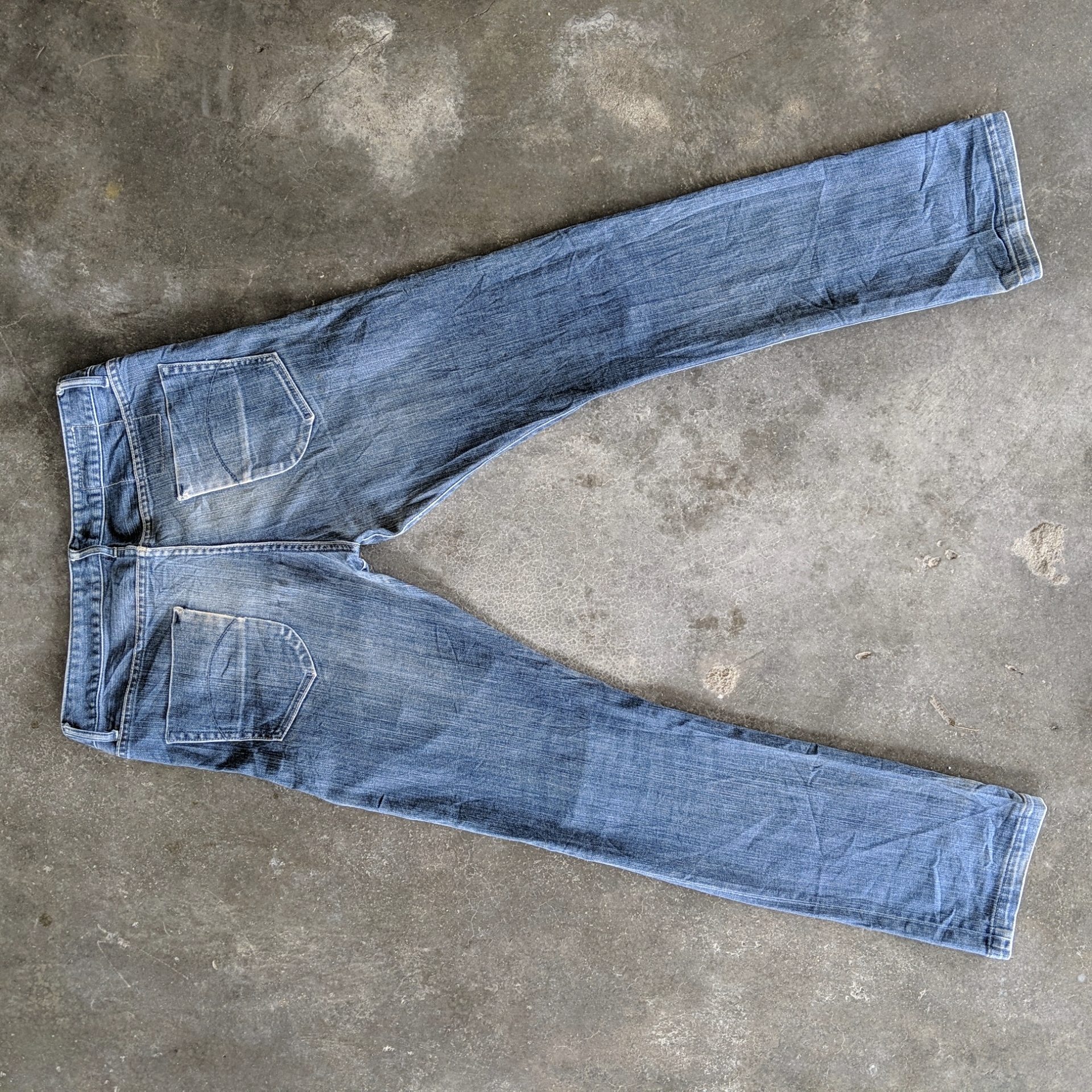 Vintage Beams Distressed Faded Denim Jeans Pants W34 - 10