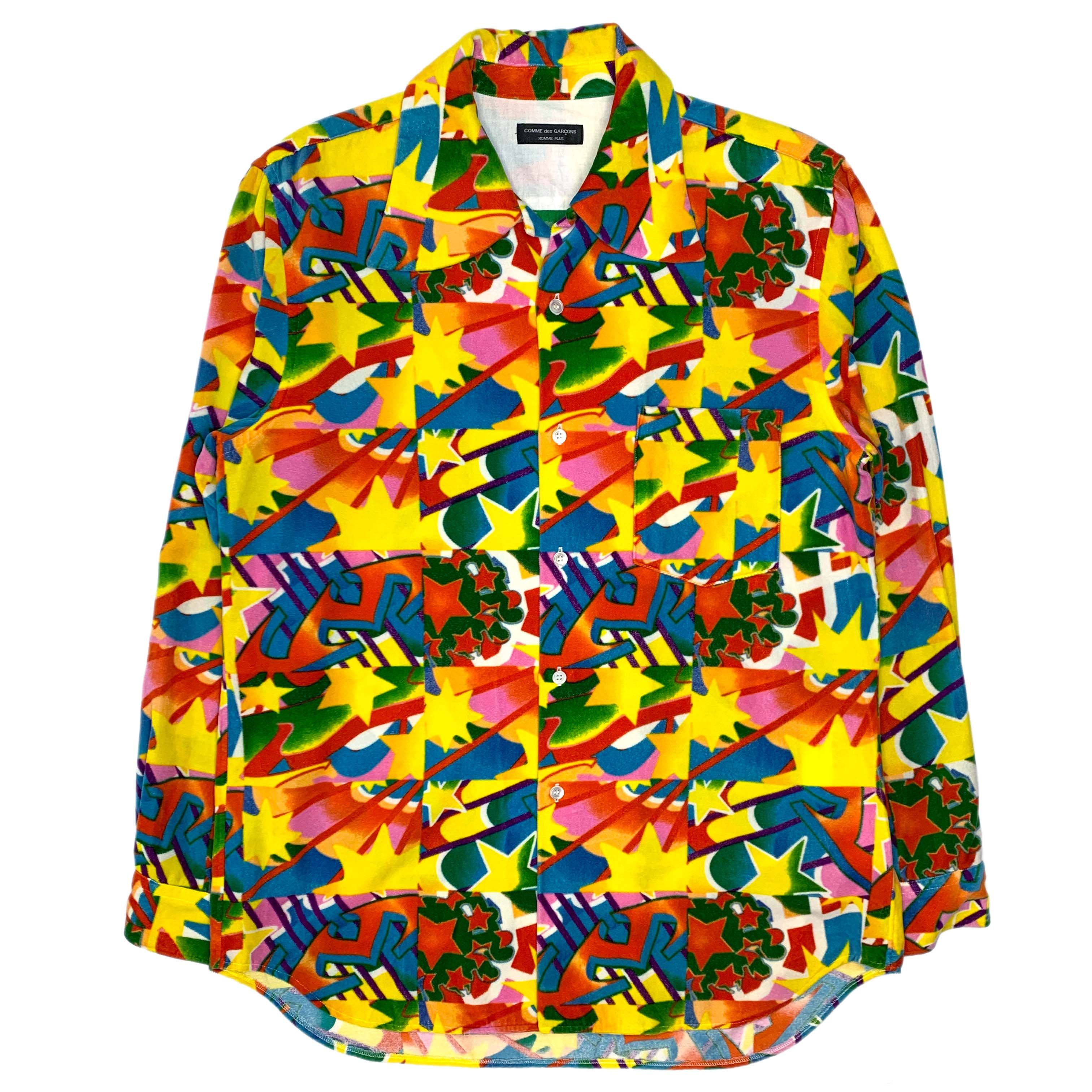 AW01 Psychedelic Velveteen Shirt - 1