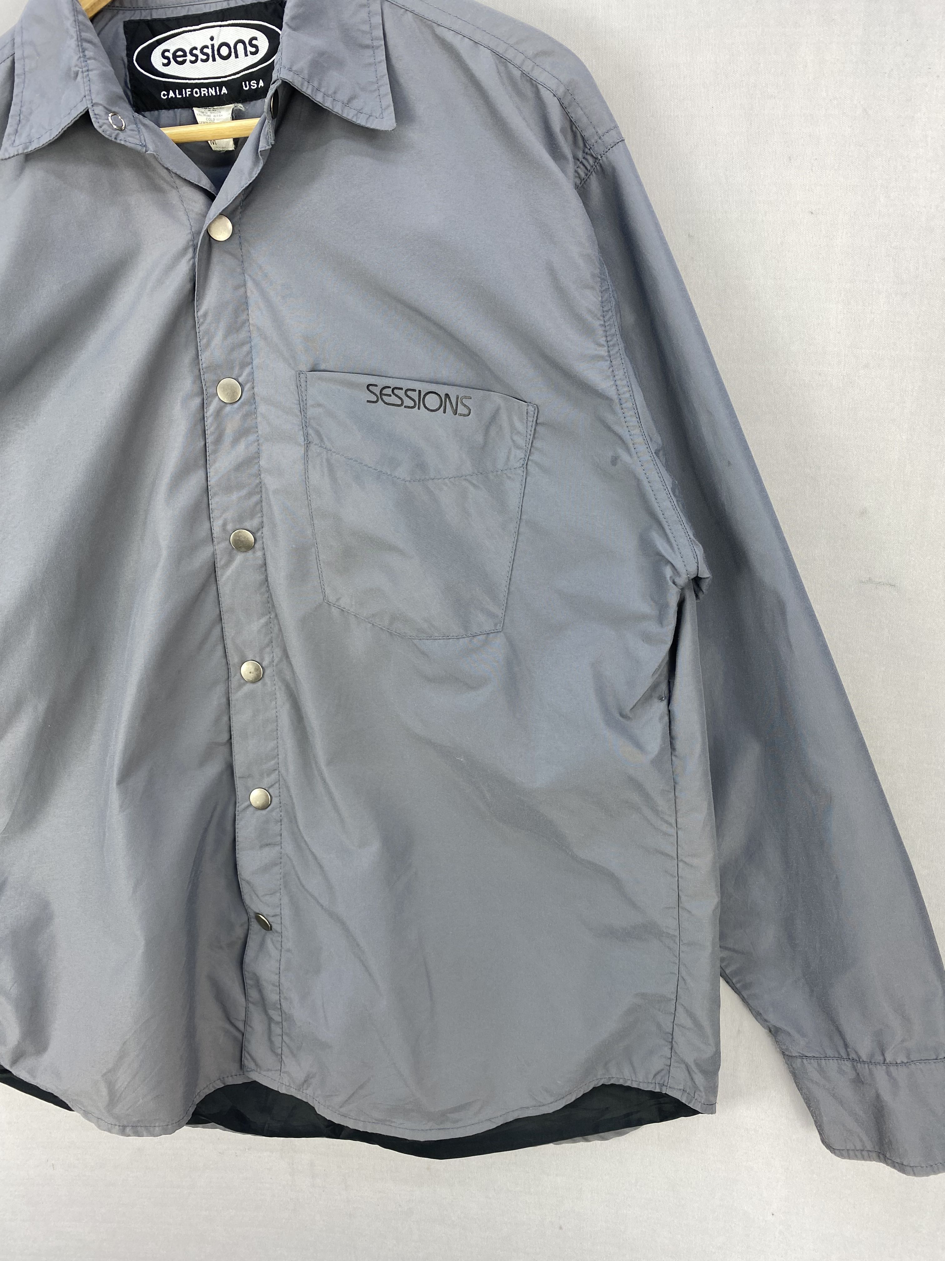 Sessions One Pocket Snap Button Flannel Shirt Button Up - 3