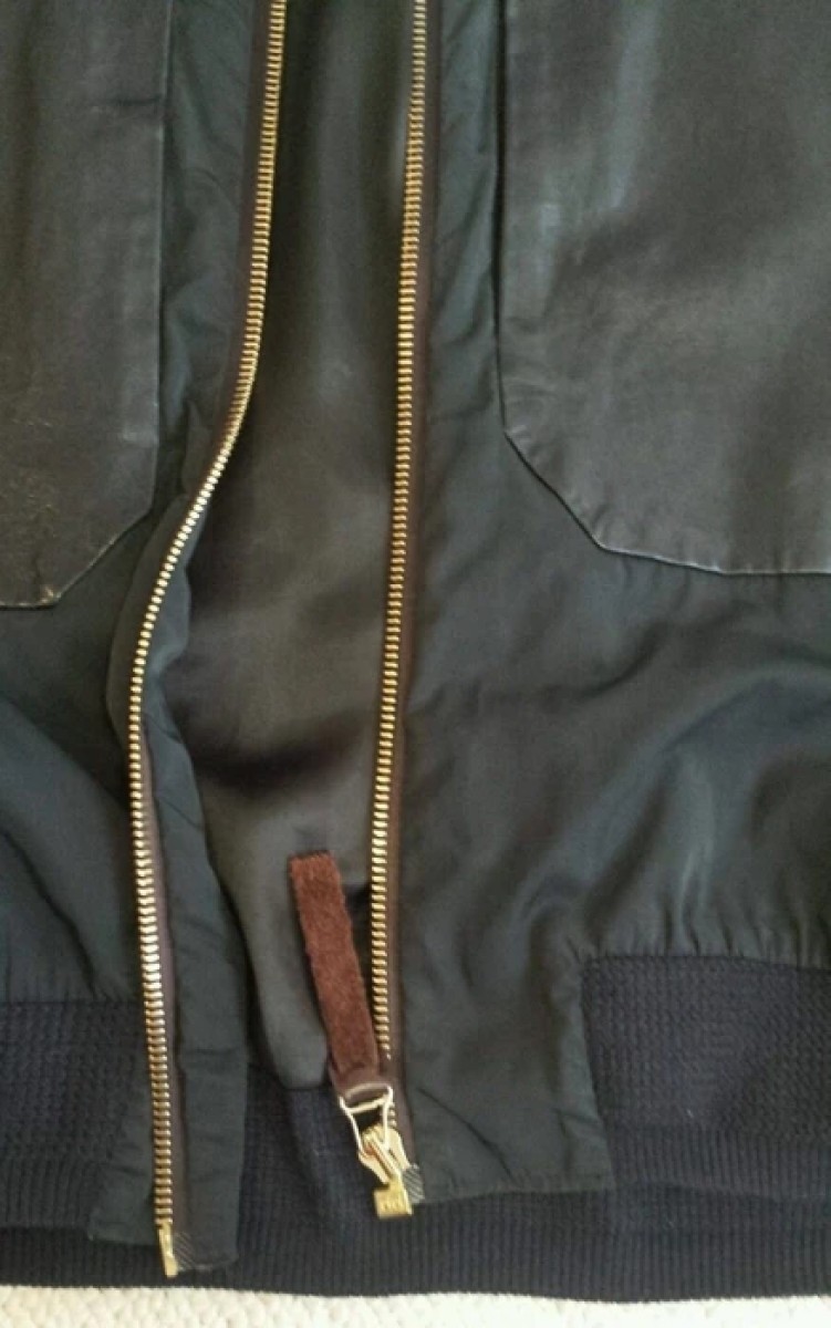 €1361 Mainline Leather-Nylon Bomber Size S/M - 10
