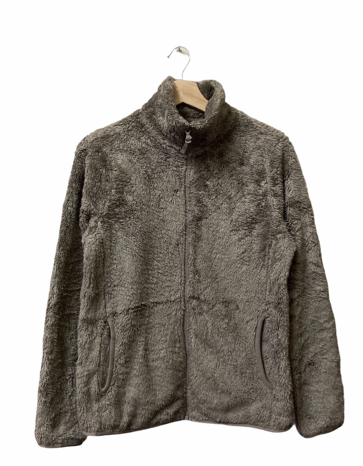 Uniqlo Fluffy Yarn Fleece Full Zipper Long Sleeve Jacket - 1