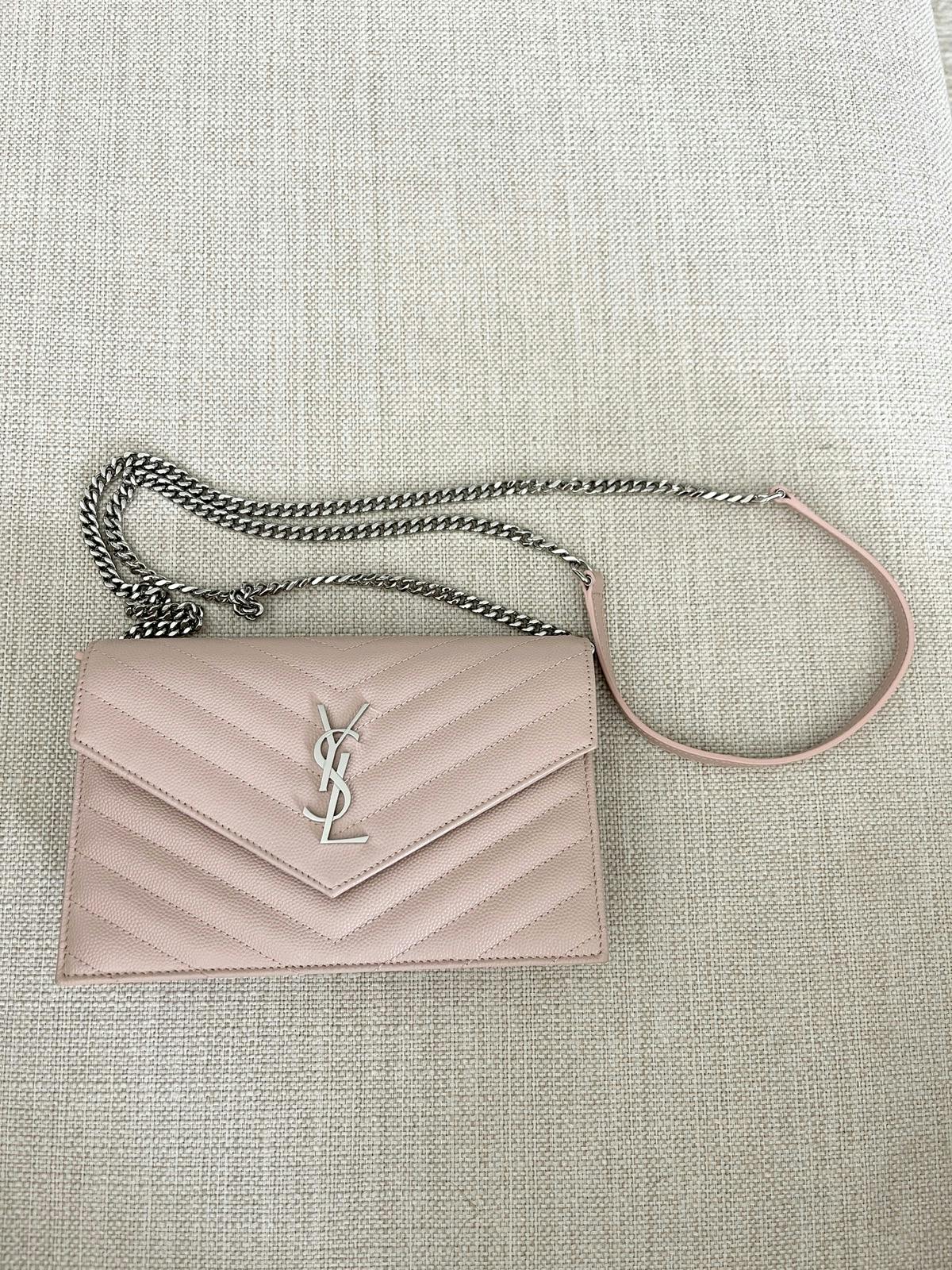 Yves Saint Laurent Bags Ysl Caviar Wallet On Chain In Nude - 2