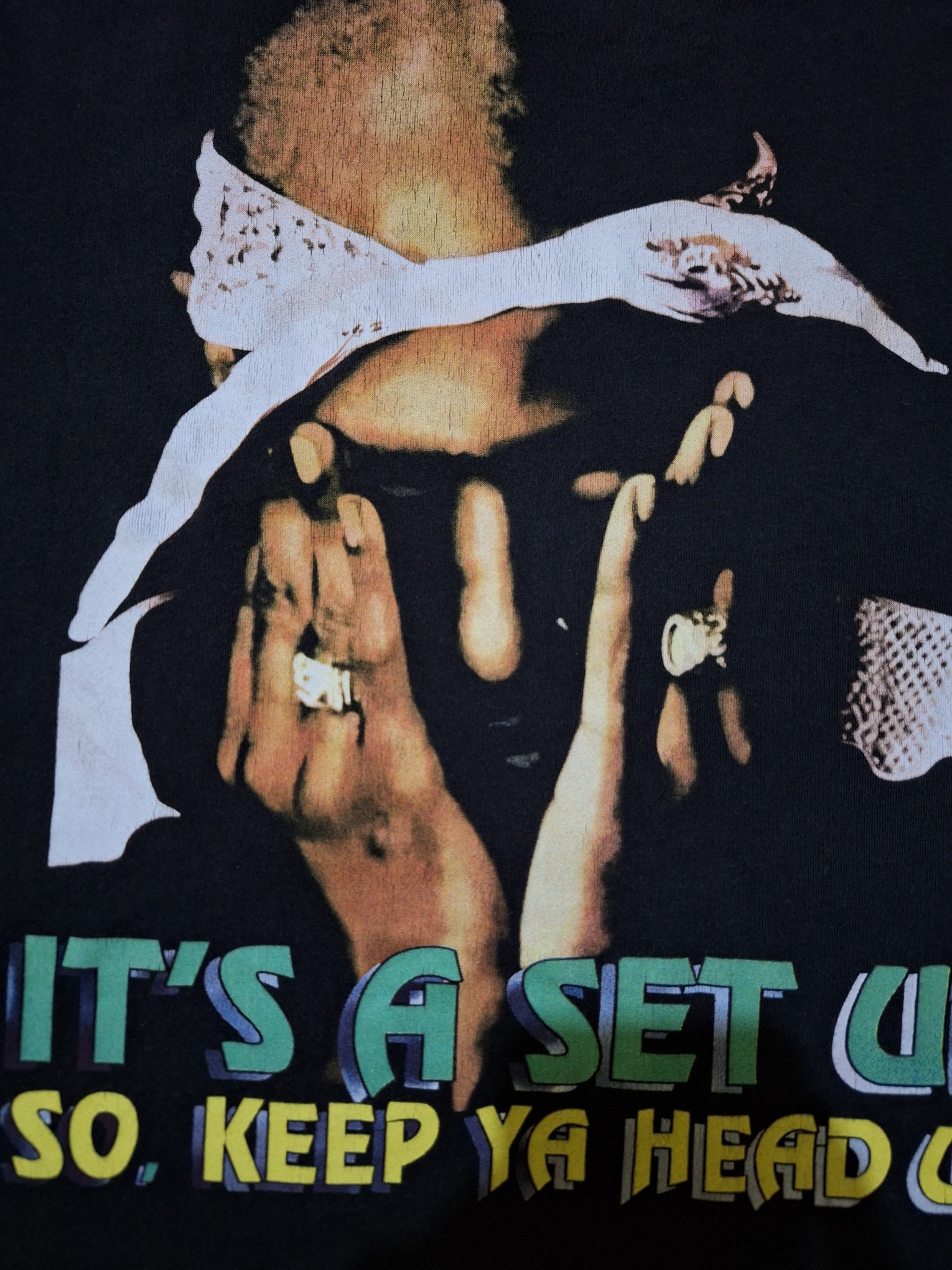 vintage 90s 2pac tupac raptee tshirt not ice cube eminem snoop dogg dr dree rock tee - 8