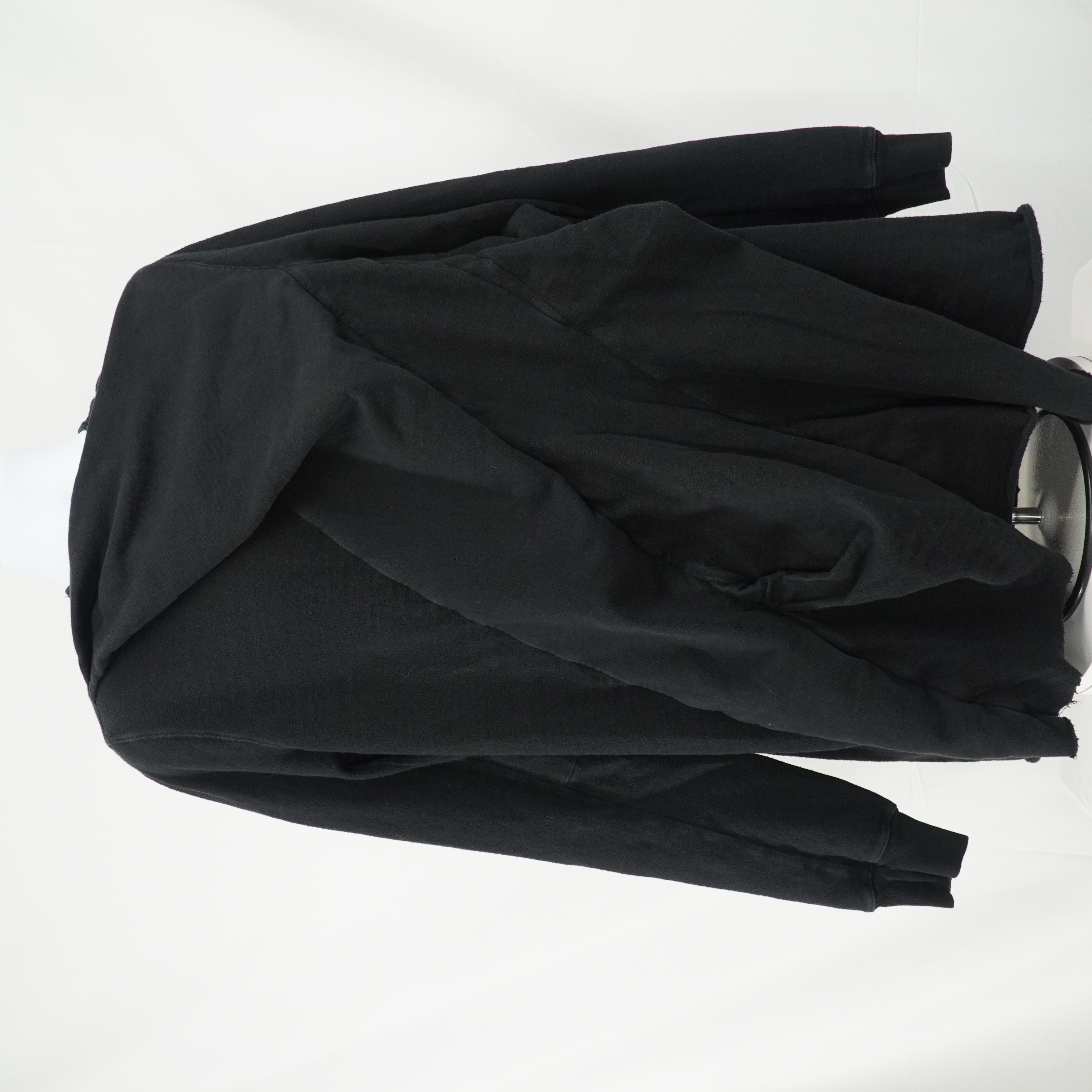 DRKSHDW Pull Over Black Sweater Shirt Geometric Lines Layerd - 19