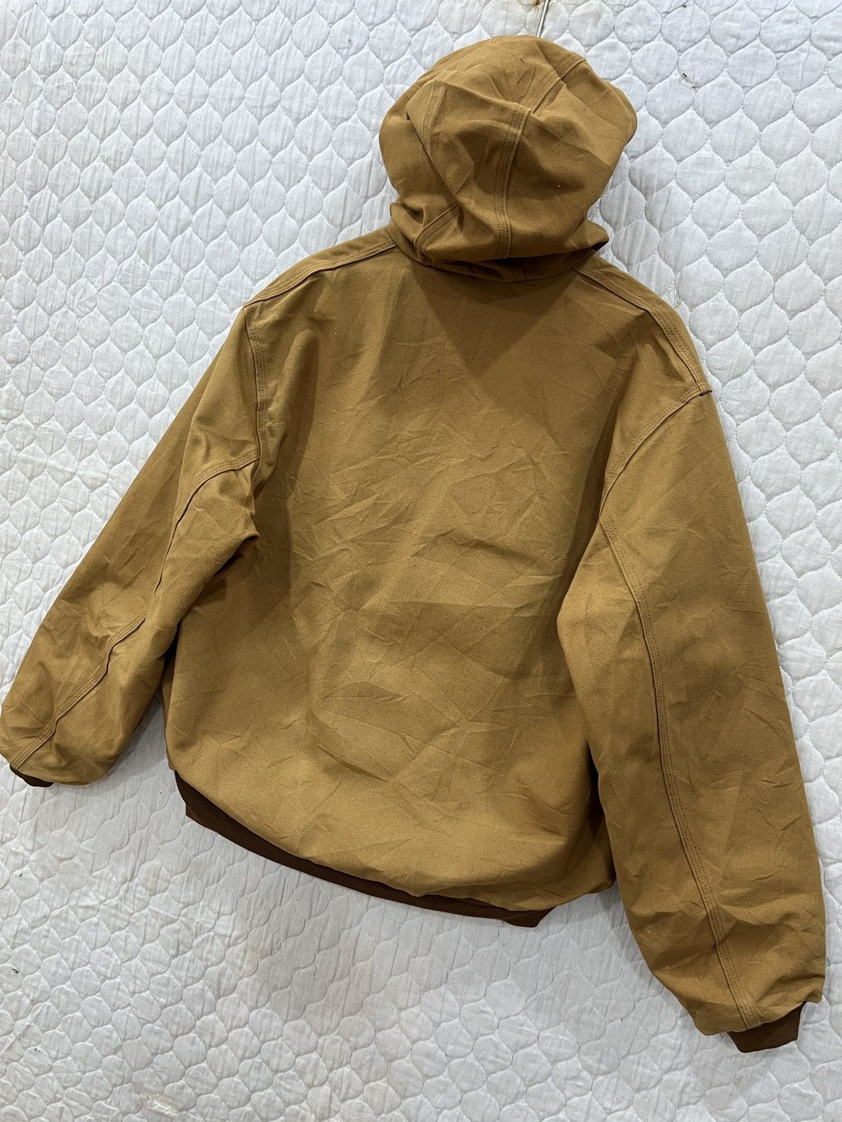 Vintage - (Uu). CARHARTT IRR UFCW DUCK CANVAS HOODIE JACKET - 4