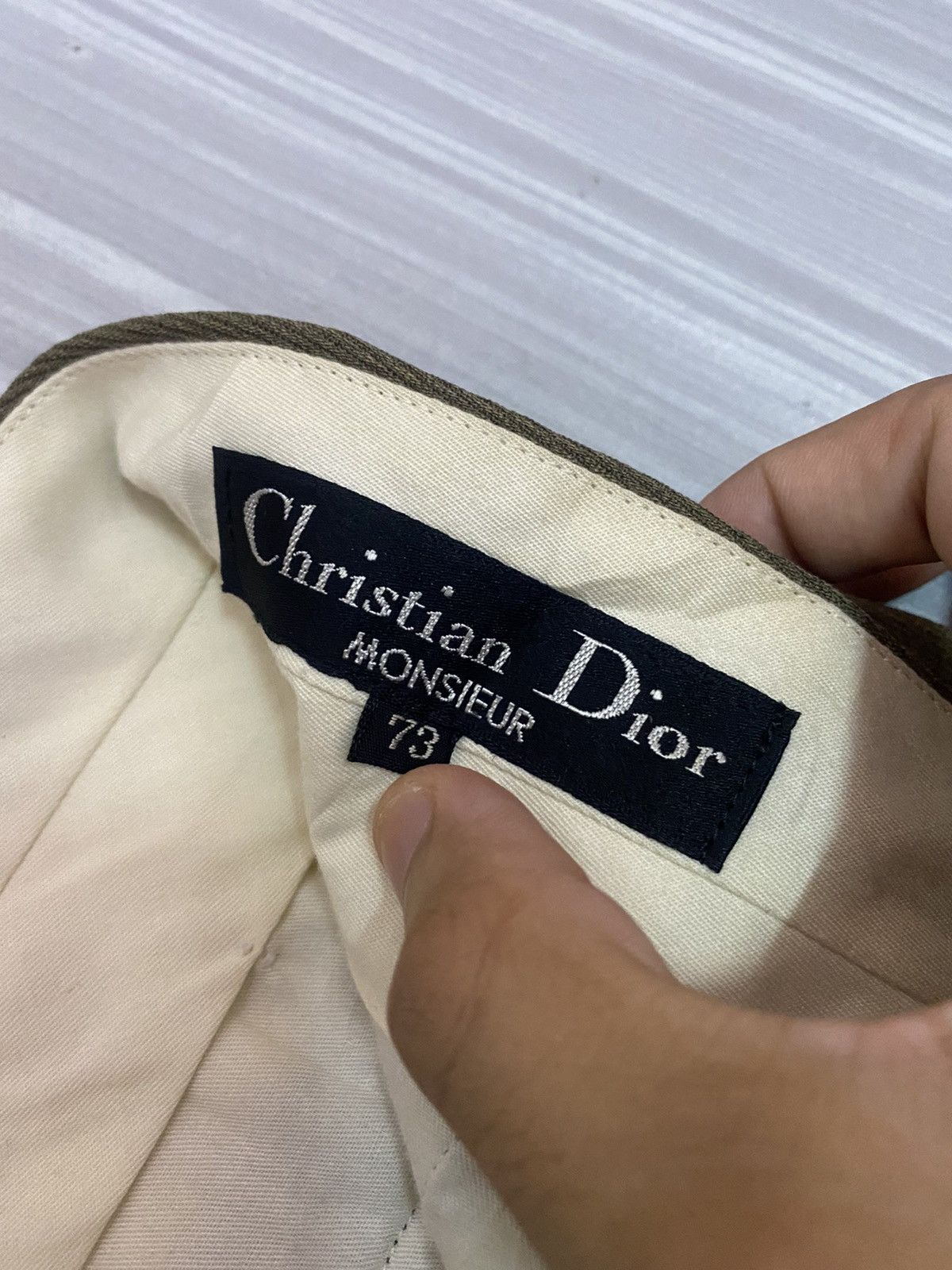 CHRISTIAN DIOR MONSIEUR LUXURY CLASSIC WOOL PANTS - 8