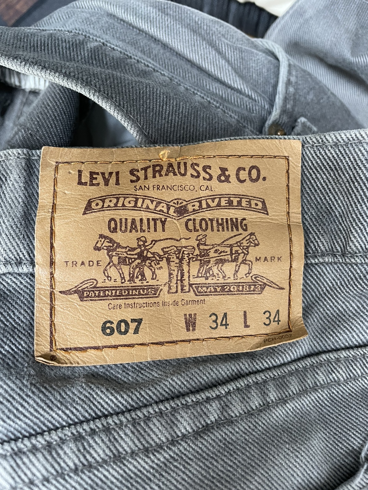 Vintage - Levis 607 Made In Japan Orange Tab Jeans - 11