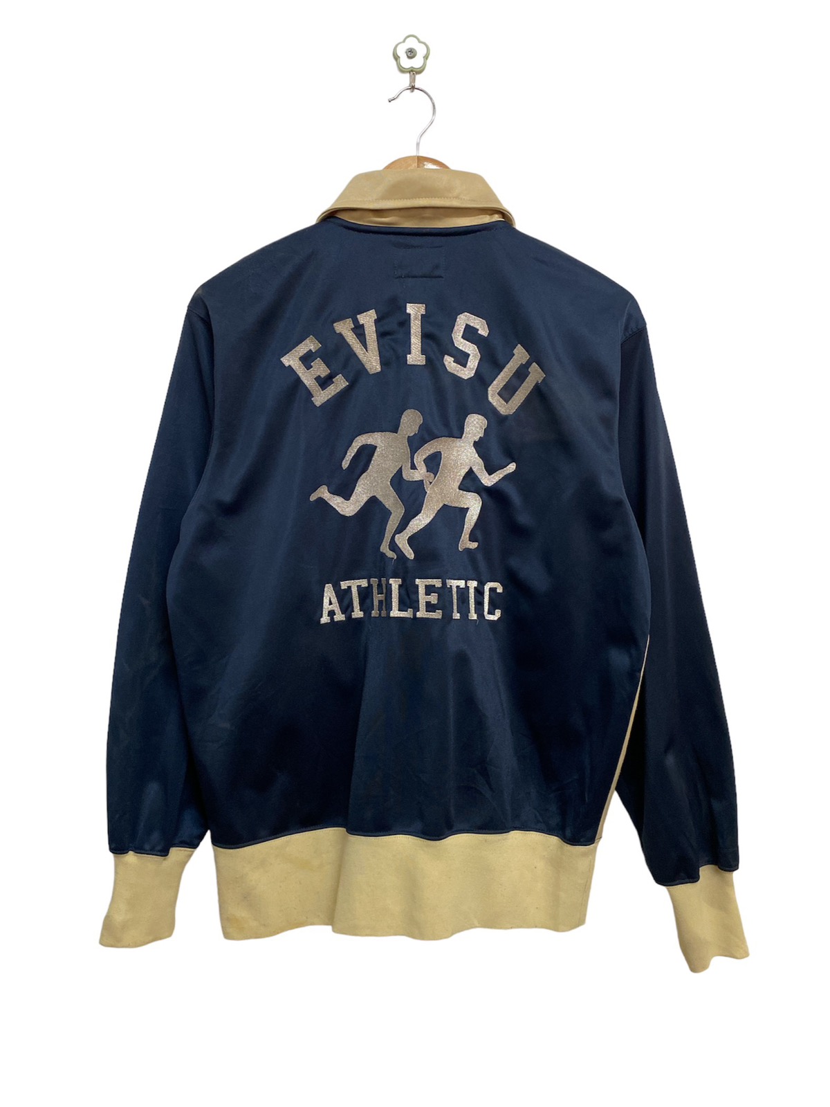 Evisu Athletic Big Spellout Embroidered Sweater Jacket - 2