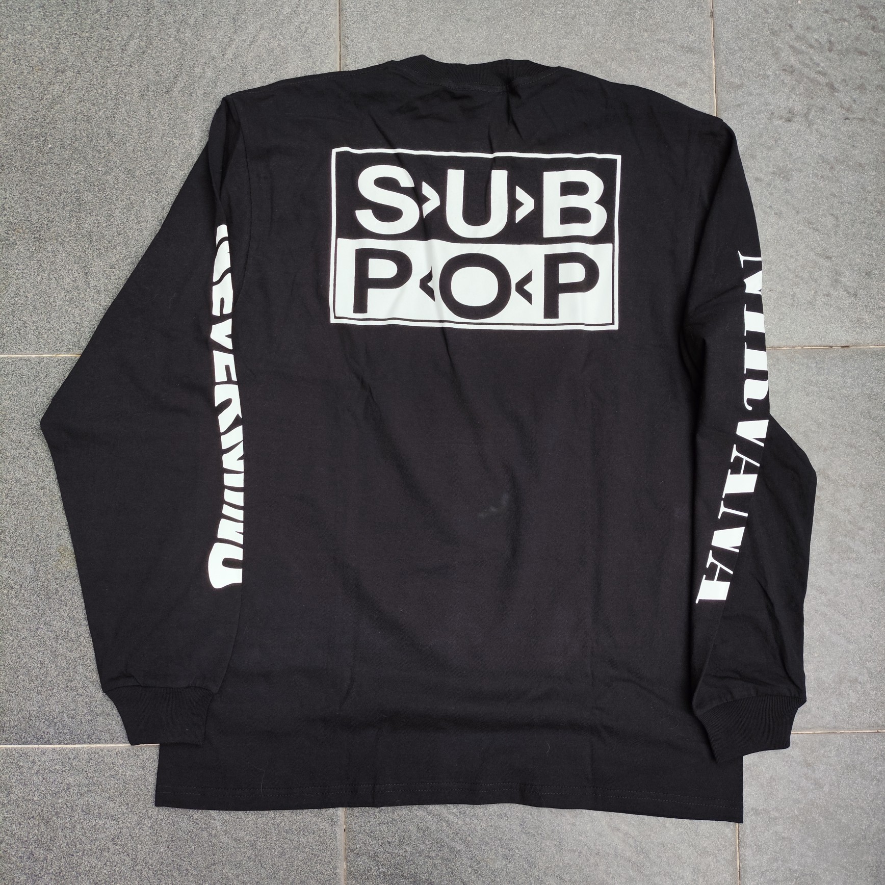 nirvana 90s nevermind sub pop european vtg - 2