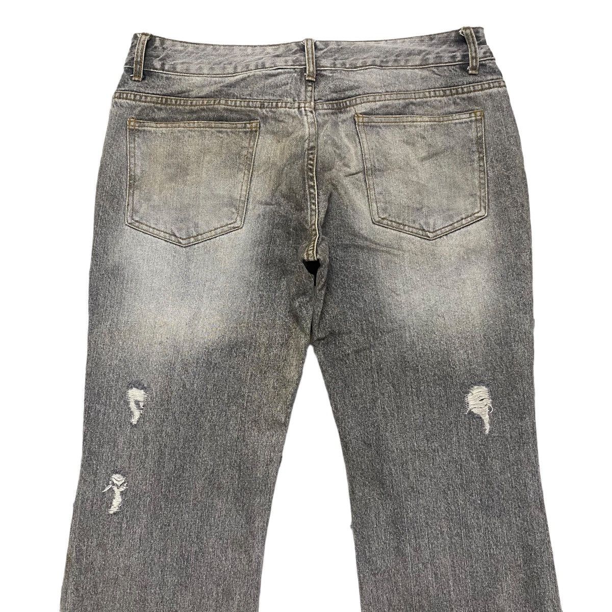 FUGA Distressed Denim Flare Jeans - 9