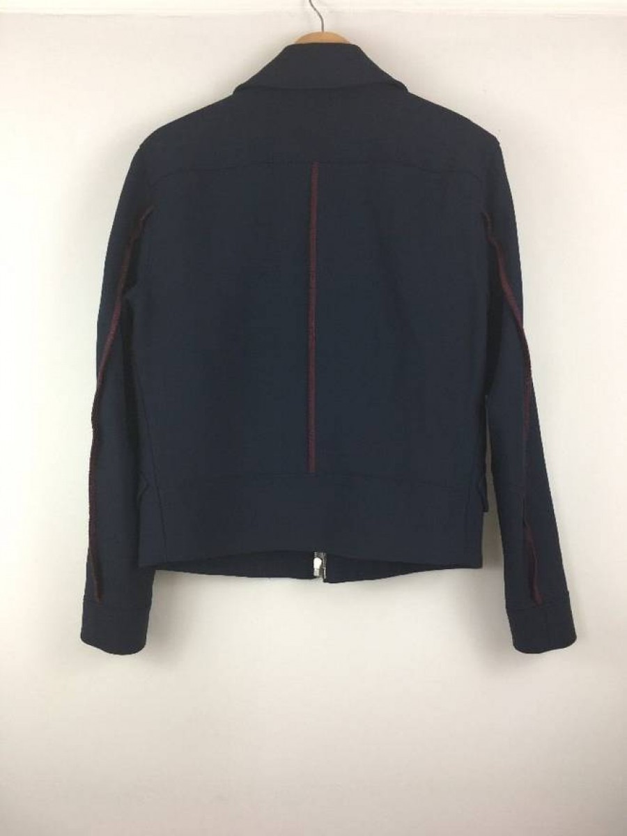 Yang Li - Contrast-Seam Virgin Wool Harrington Jacket SZ Small - 2