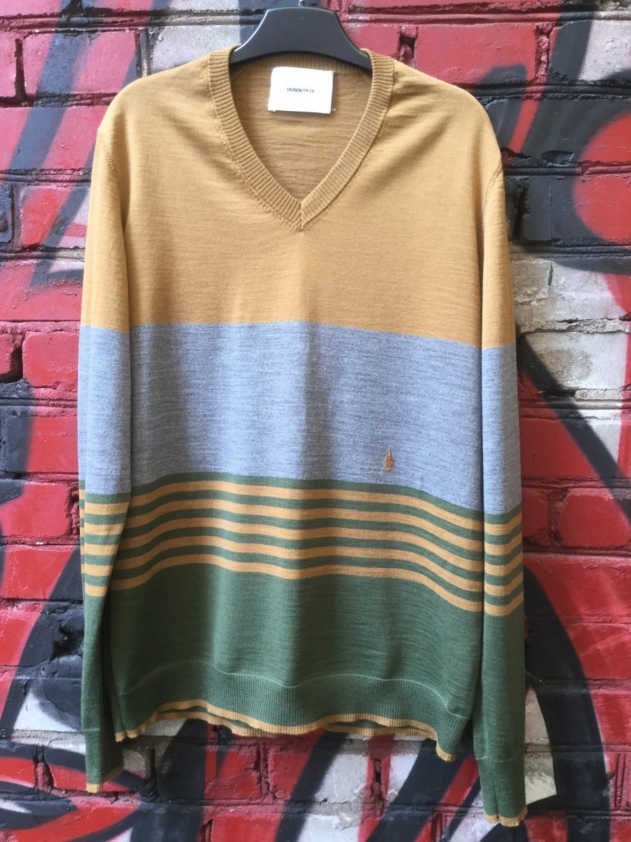 Fuck K4907 striped sweater - 1