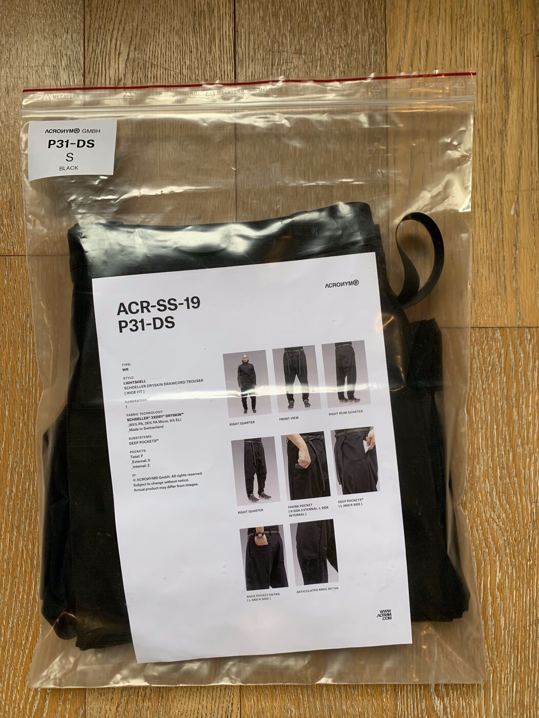 ACRONYM P31-DS | joongkye | REVERSIBLE