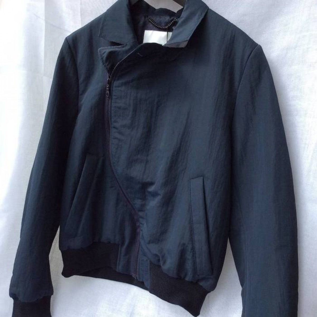 Rare New Blue Navy Perfecto Jacket Size M - 10