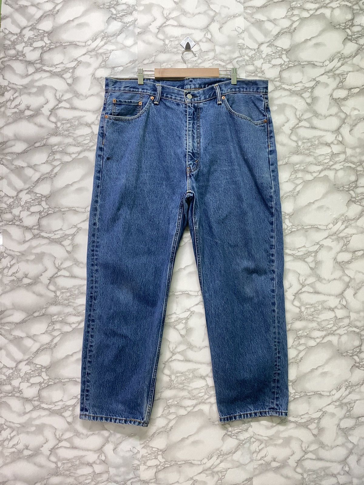 Vintage - Levi's 550 Blue Denim Distressed Jeans - L9 - 1