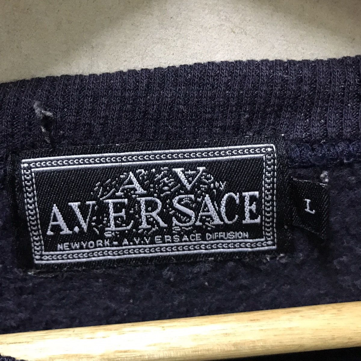 Rare a versace embroidery crewneck sweatshirt pullover - 4