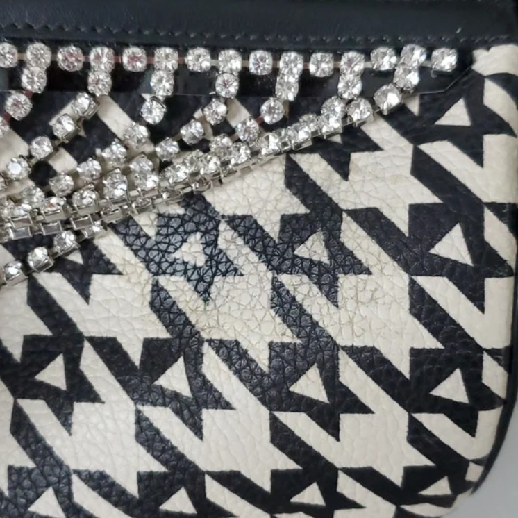 Area NYC Crystal Houndstooth Bag - 6