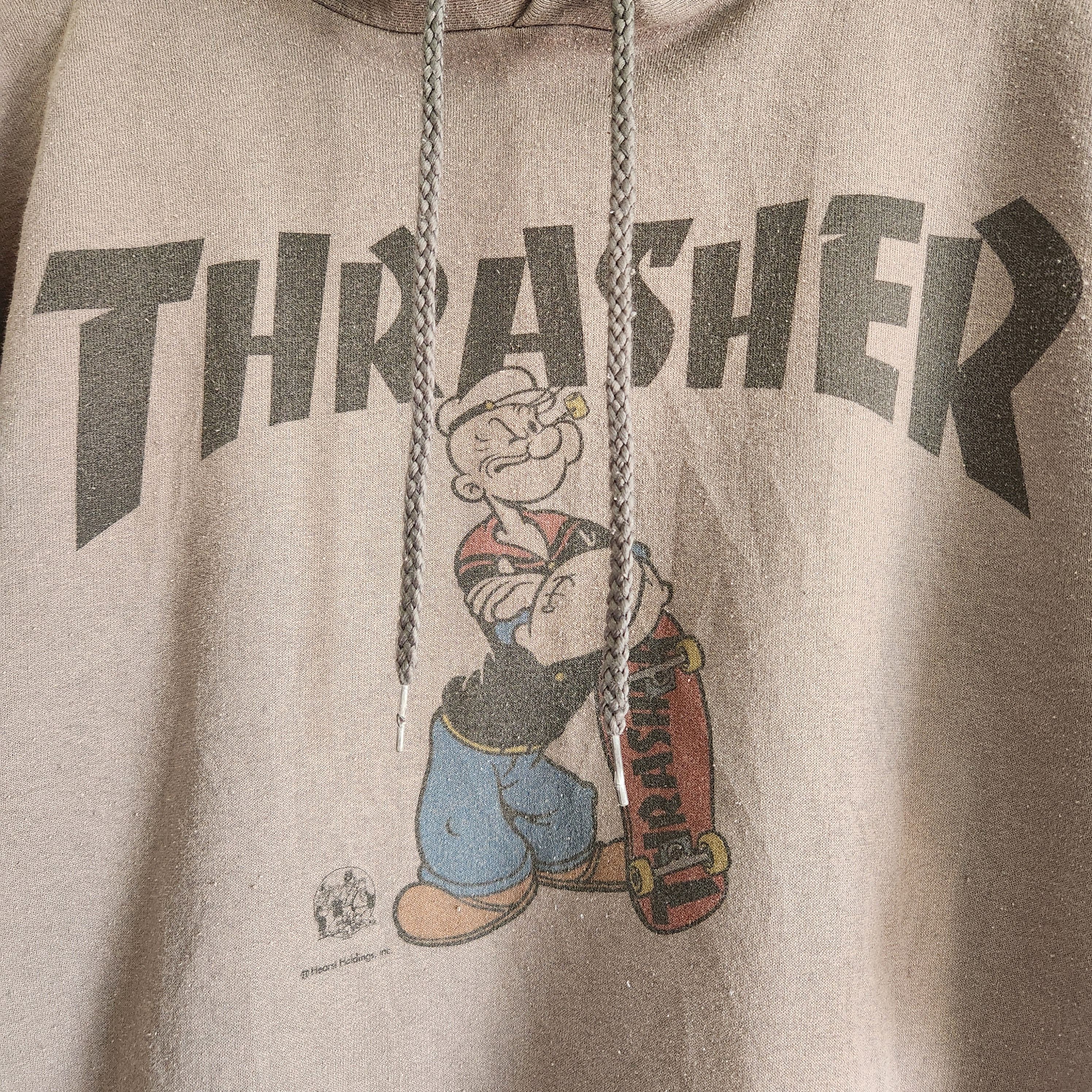 Vintage Y2K Thrasher X Popeye Skategang Hoodie - 5