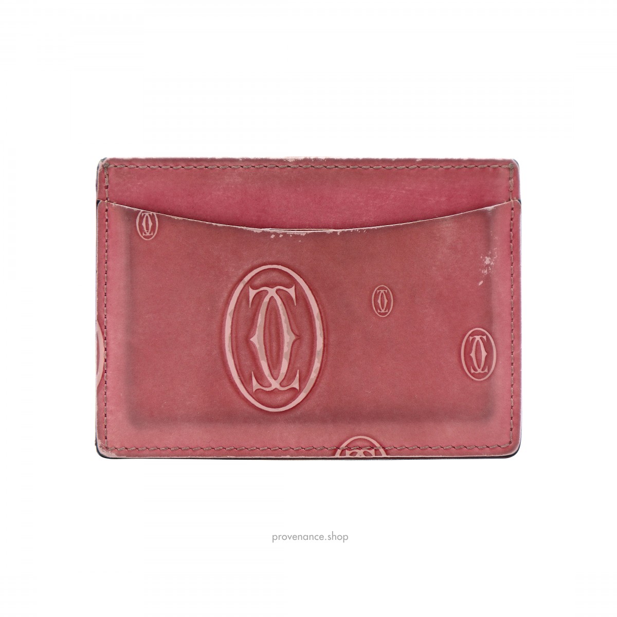 Cartier Happy Cardholder - Pink Patent Leather - 1