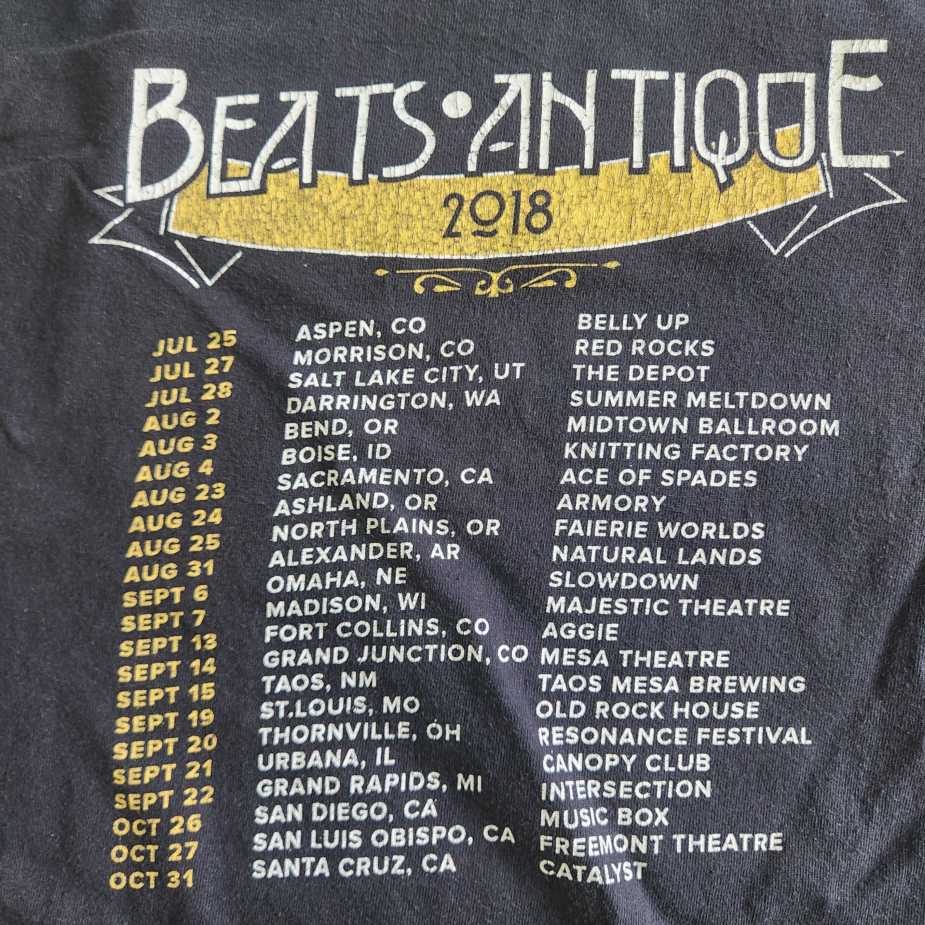 Beats Antique 2018 Tour Tee USA - 15