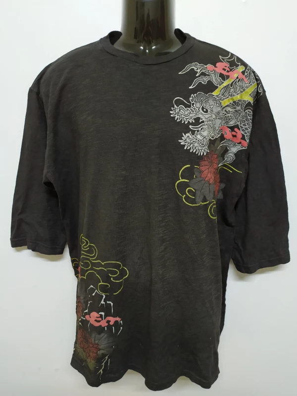 Vintage - Dragon Sukajan Baggy shirts - 3