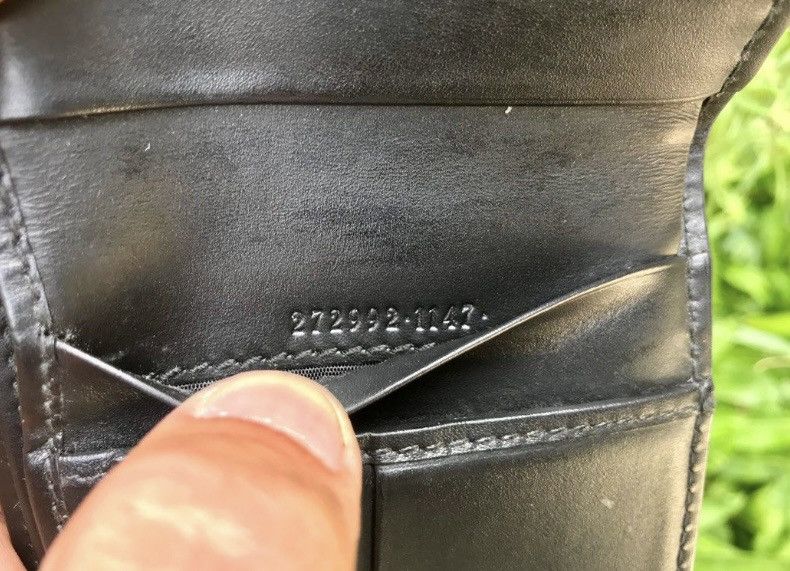 Authentic Gucci Guccisima Leather Black Bifold Wallet - 8