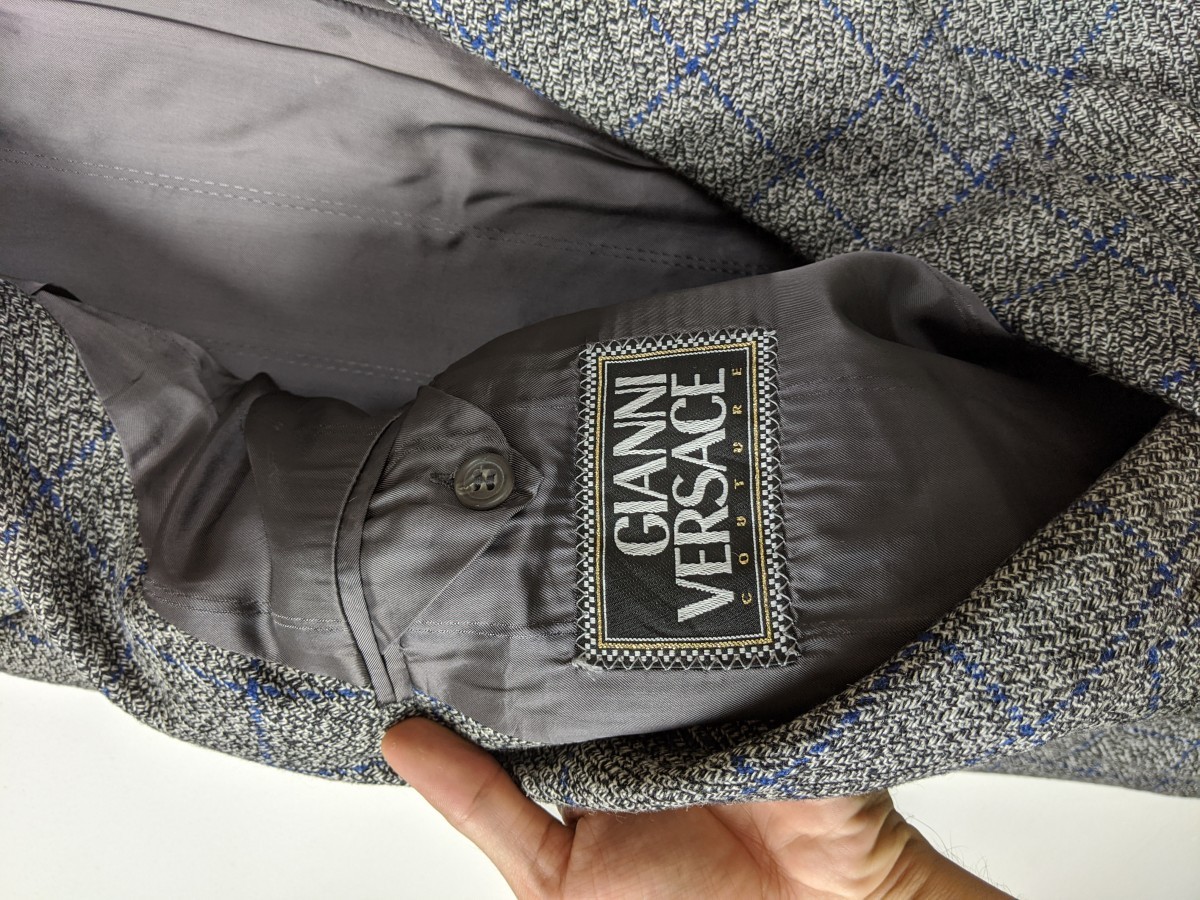 Gianni - Vintage Double Breast Coat Blazer Jacket - 4