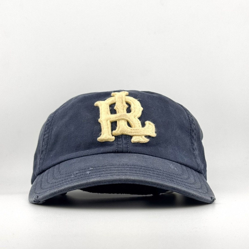Distressed Polo Jeans Co. Ralph Lauren “RL” Big Logo Y2K Cap - 1