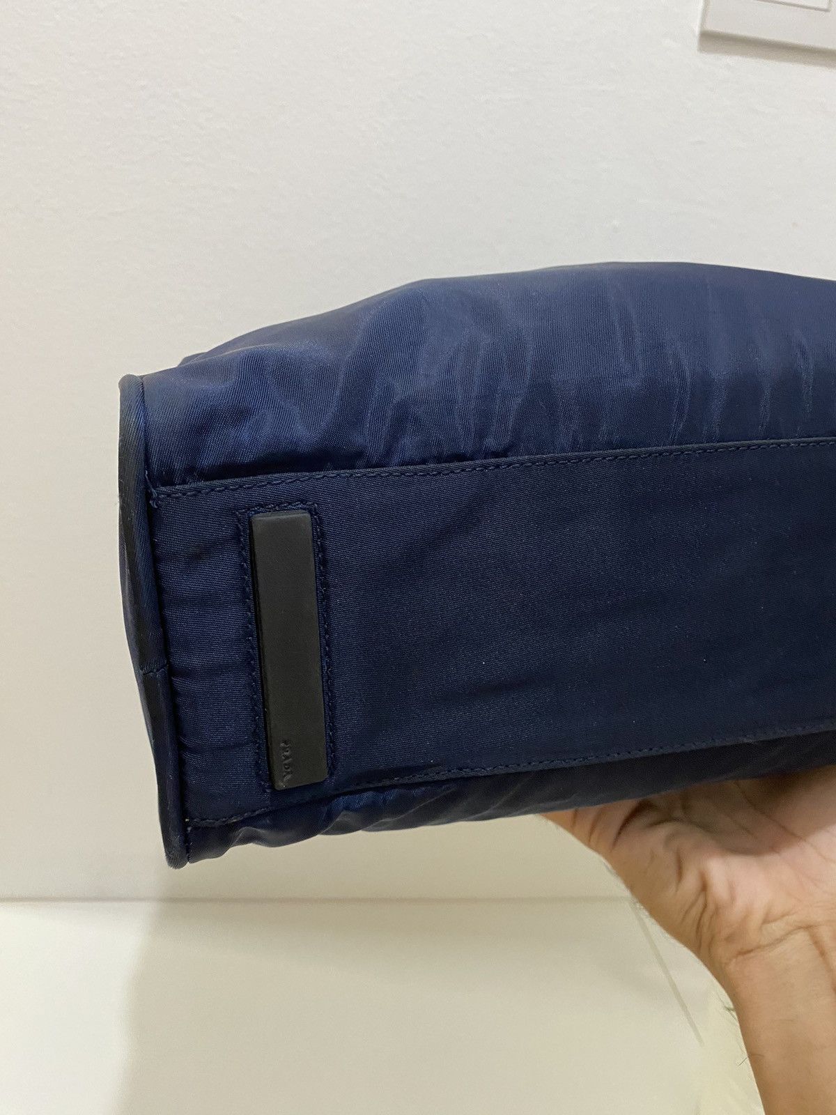 Prada Tessuto Nylon Navy Blue Handbag - 8