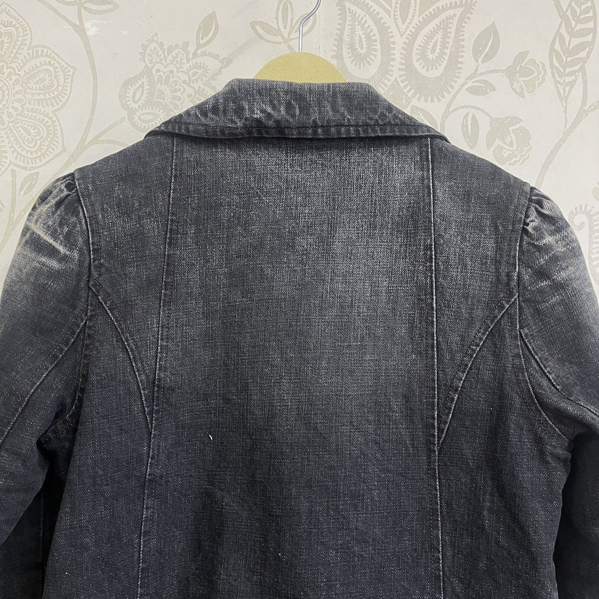 Black Vintage Cerruti Jeans Quilted Italian Jacket - 25
