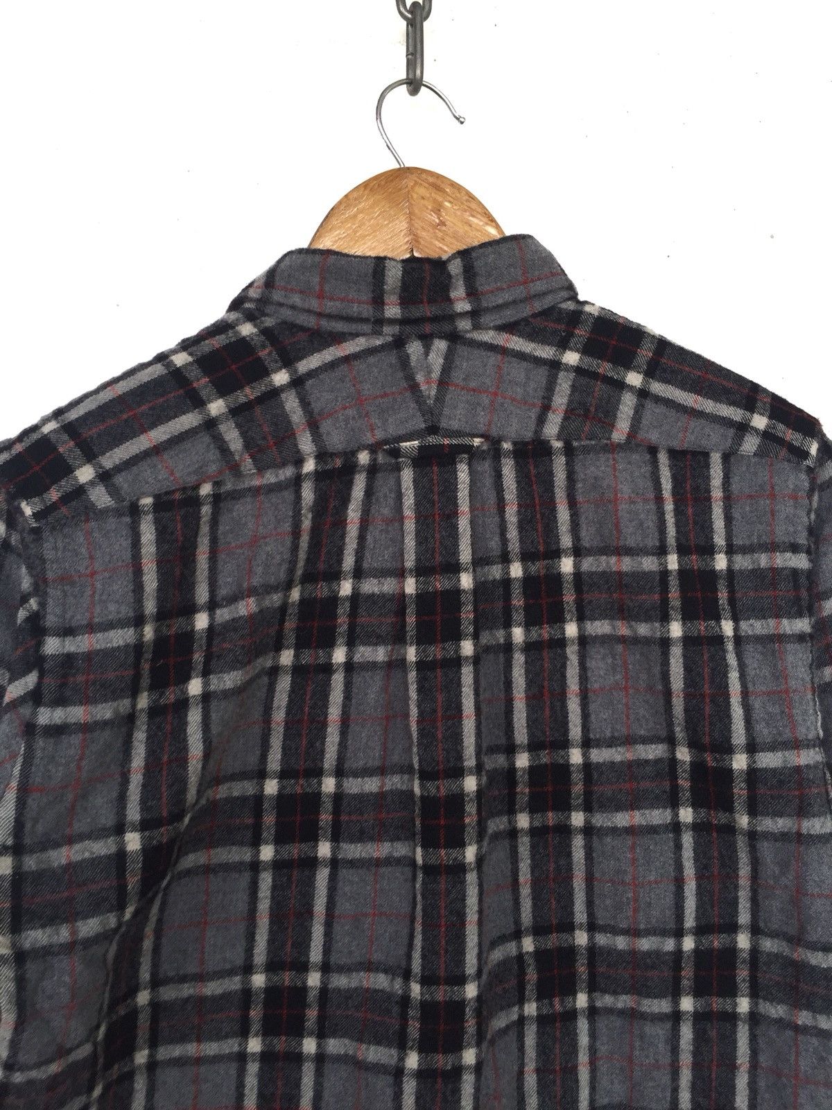 AW13 Comme des Garçons Homme Plaid Flannel Shirt - 4