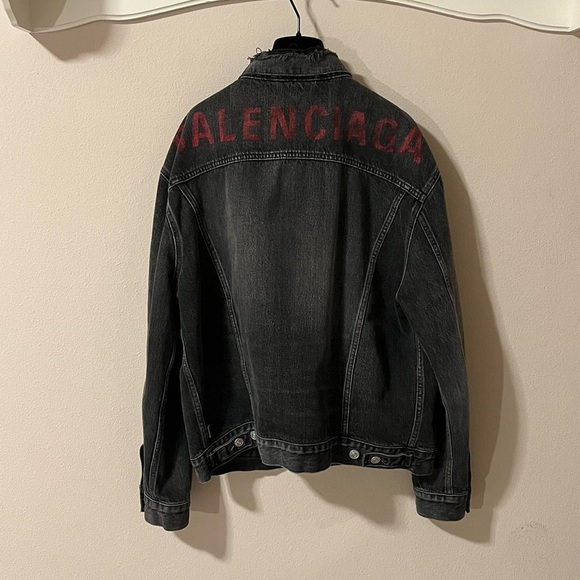 Balenciaga Denim Jacket in Bal Dirty Grey 2019 ‘like a man’ - 5