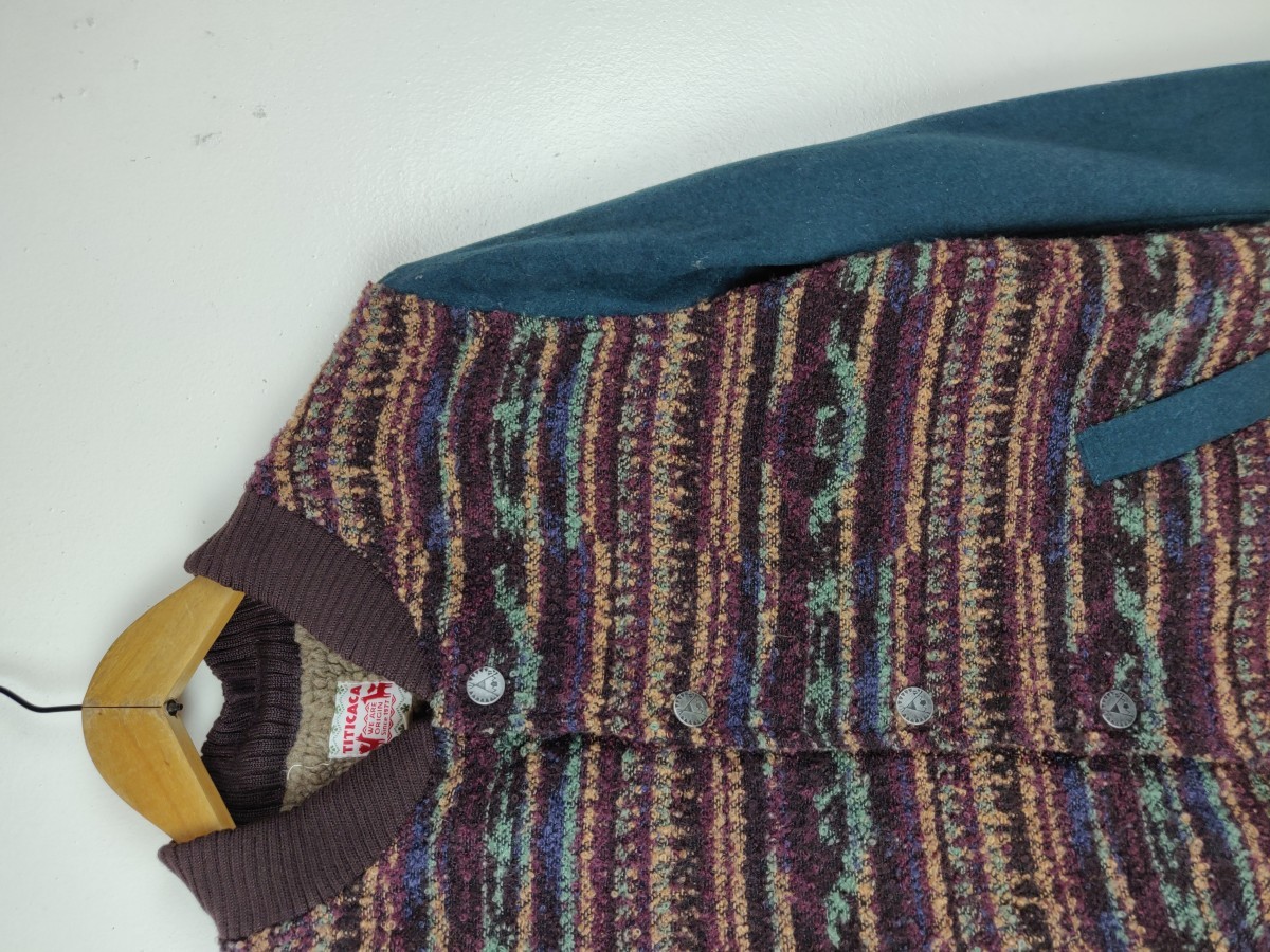 Bomber Jacket - Vintage Titicaca Japan Knitwear - 5