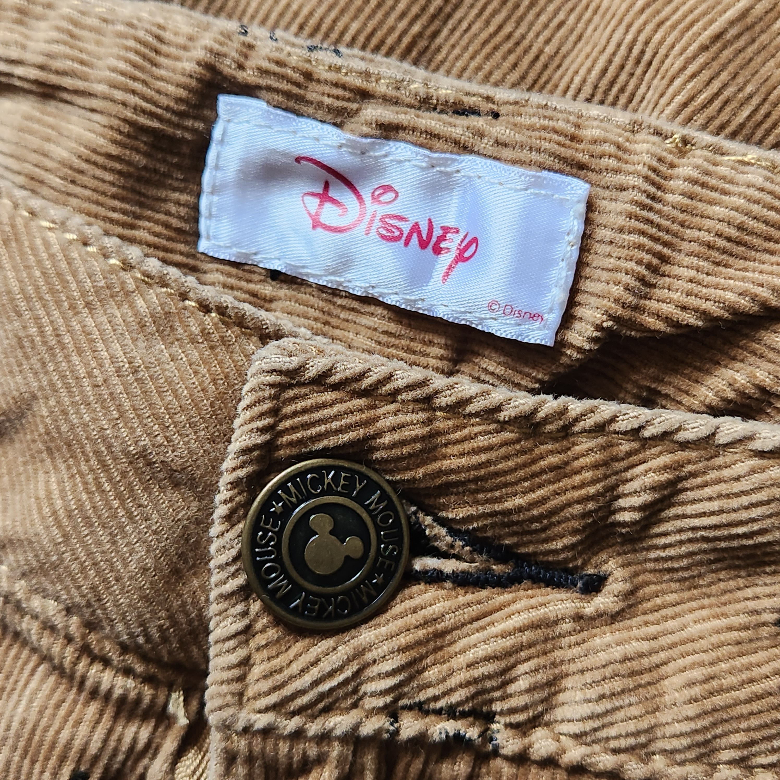 Disney Corduroy Denim Brown Jeans Full Printed - 7