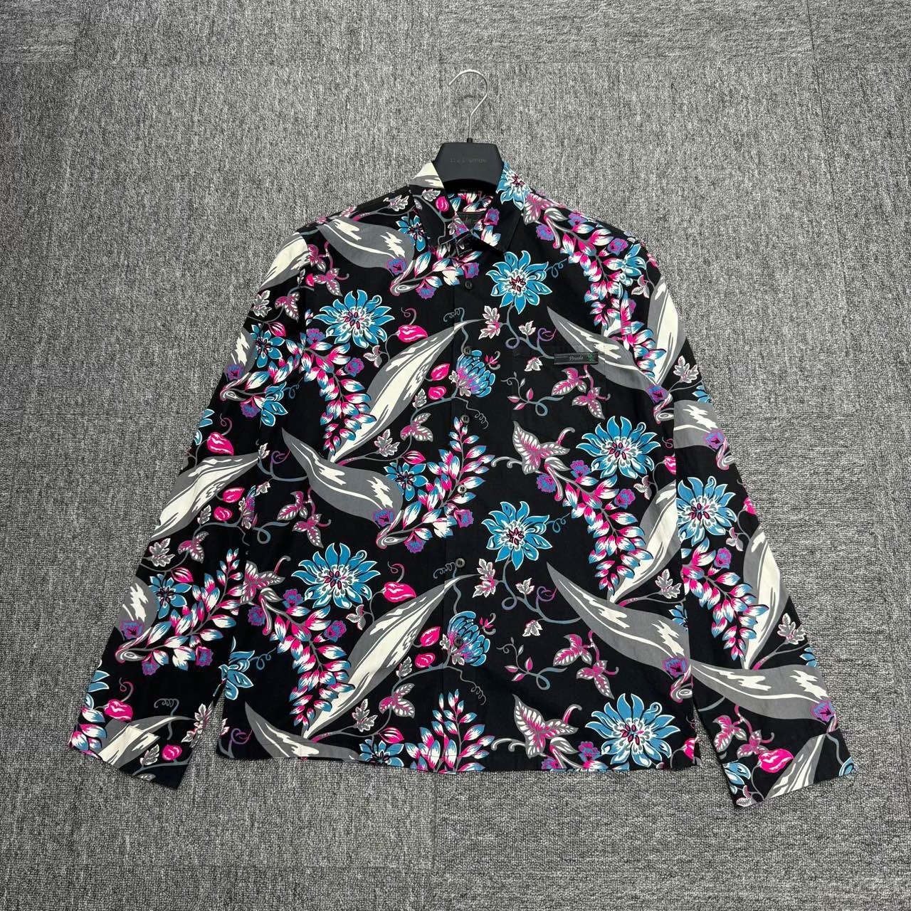 Prada 23 New Floral Long Sleeve Shirt - 2