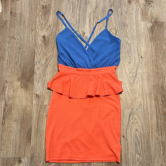 Solmio Color-block Peplum Dress - 12