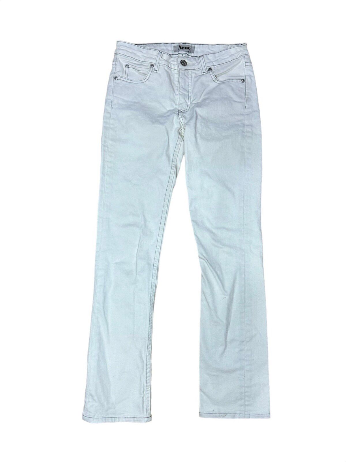 SS15 Acne Studios White Skinny Jeans - 1