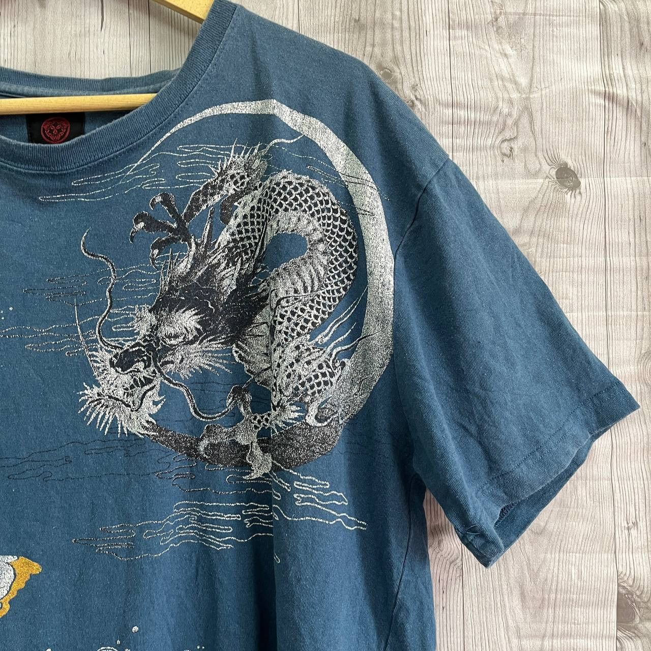 Japanese Brand - Vintage Sukajan TShirt Full Printed Japanese Koi Fish Dragon - 13