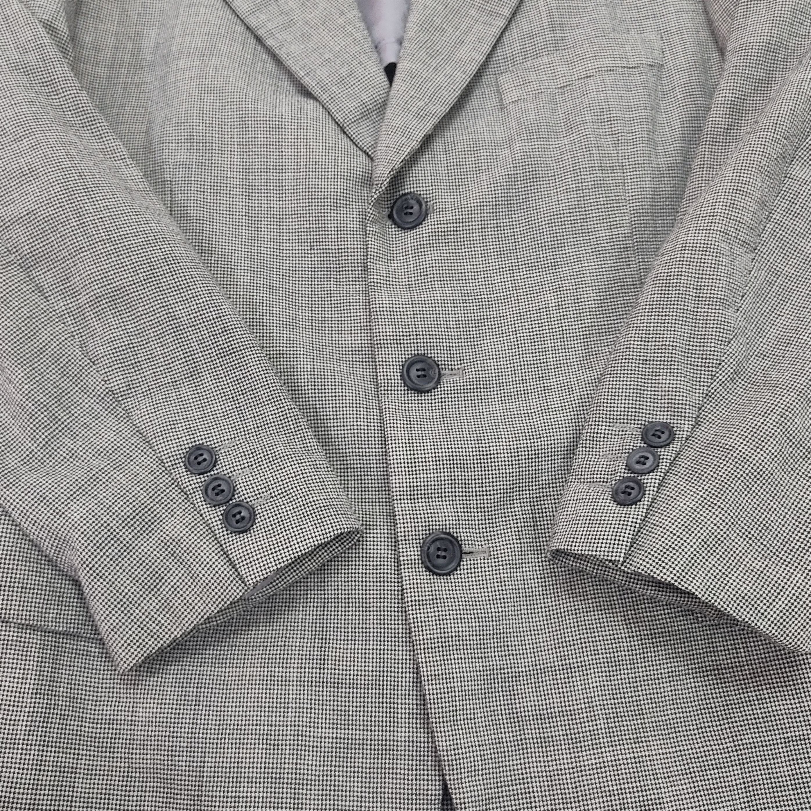 Vintage - IM MIYAKE Studio Design Checkered Wool Blazer Coat - 12